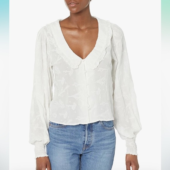 BB Dakota by Steve Madden Tops - BB DAKOTA Steve Madden White Women's Nobodys Baby Top Size Large